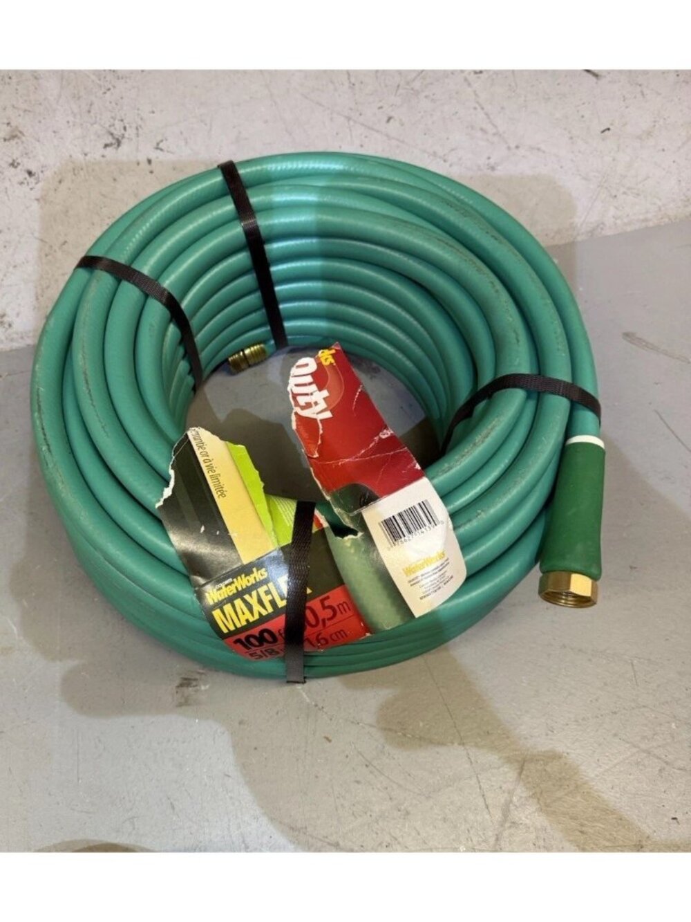 Colorite WaterWorks MaxFlex 100ft x 5/8” Heavy Duty Garden Hose Brass Fittings